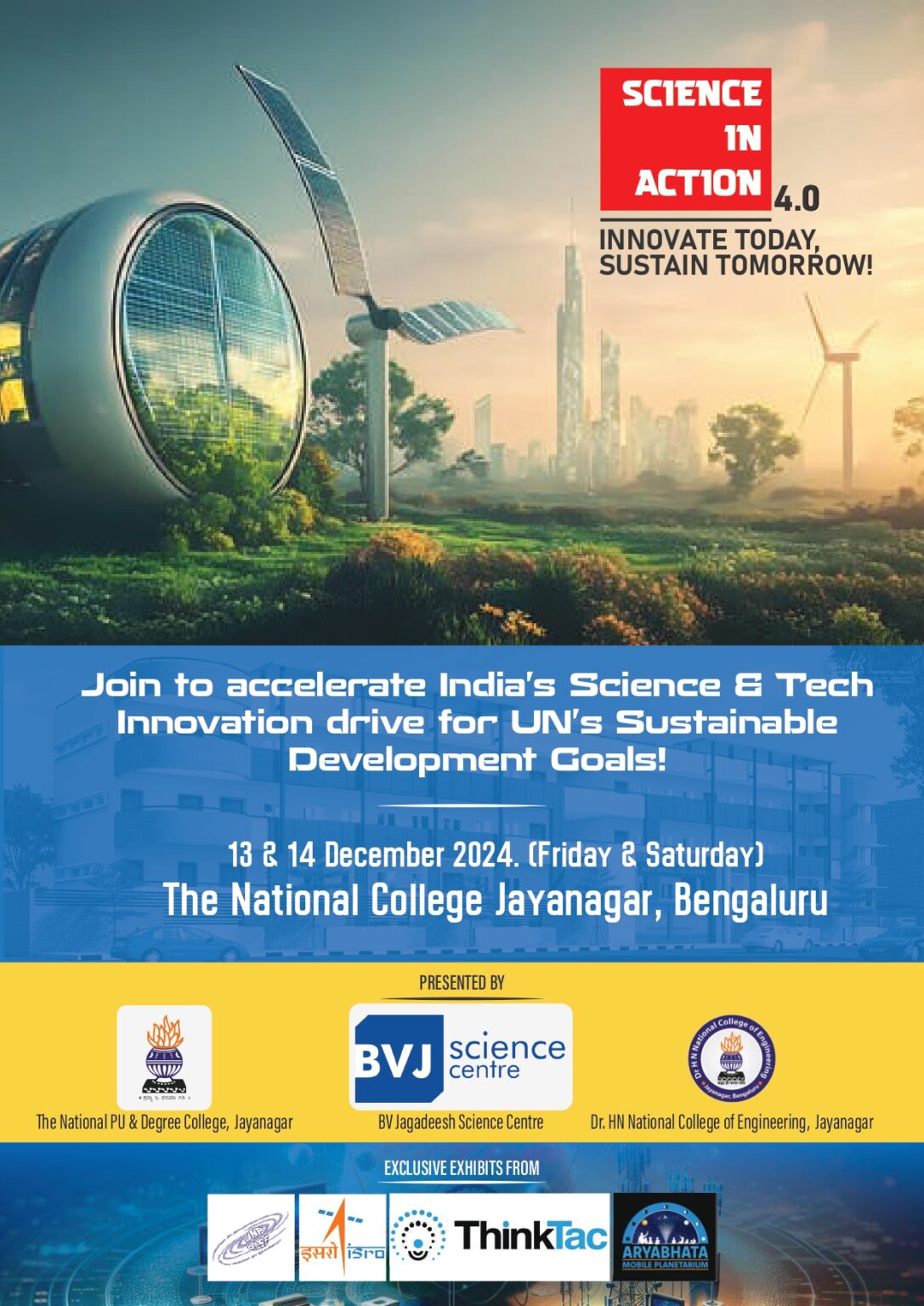 Science In Action 2024 National College Jayanagar